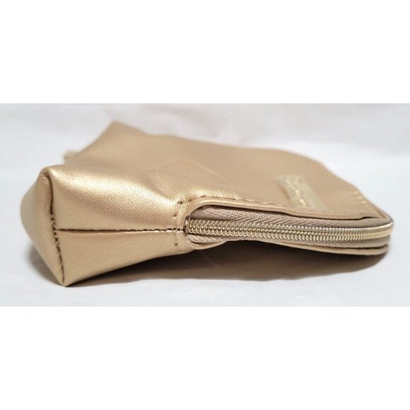 SeneGence Gold Kiss Cosmetic Makeup Bag With Gold Tassel and Zipper - Picture 3 of 7